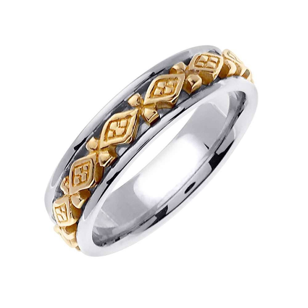 6mm Hand Crafted Celtic Men's Wedding Band - BeverlyDiamonds