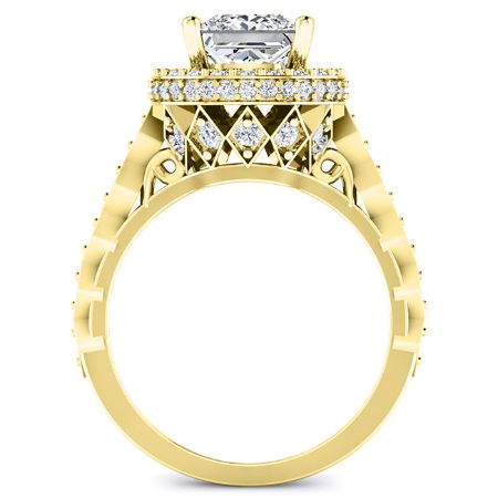 Rosanna Diamond Matching Band Only (engagement Ring Not Included) For Ring With Princess Center yellowgold
