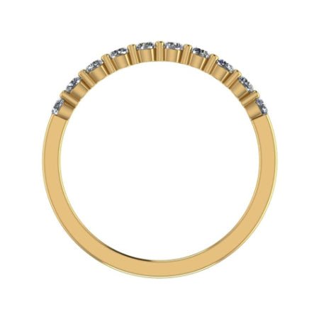 Arava Trendy Moissanite Wedding Ring yellowgold