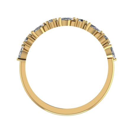 Ardith Trendy Moissanite Wedding Ring yellowgold