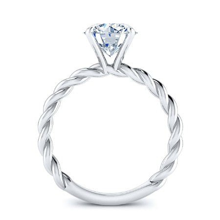 Balsam Round Moissanite Bridal Set whitegold