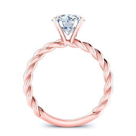 Balsam Round Moissanite Bridal Set rosegold