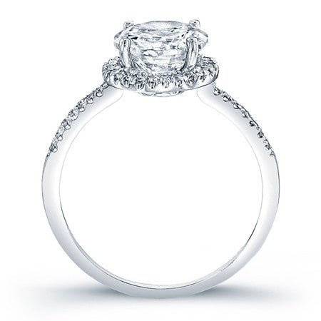 Bergenia Round Moissanite Bridal Set whitegold
