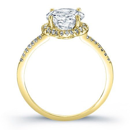 Bergenia Round Moissanite Bridal Set yellowgold