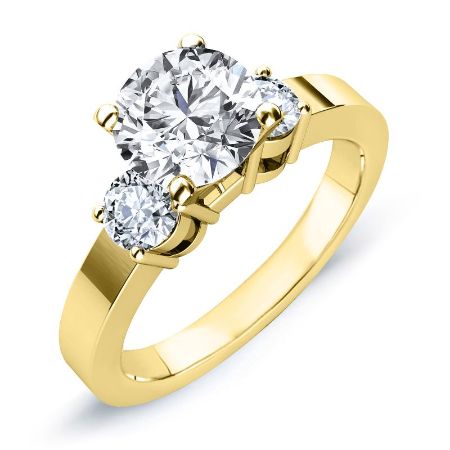 Briarrose Round Moissanite Bridal Set yellowgold