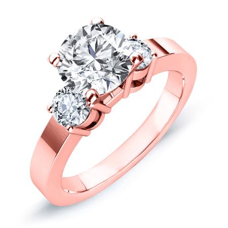 Briarrose Round Moissanite Bridal Set rosegold