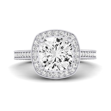 Buttercup Diamond Matching Band for Cushion Center (Band Only. Engagement Ring Not Included) - BeverlyDiamonds