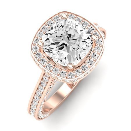 Buttercup Diamond Matching Band for Cushion Center (Band Only. Engagement Ring Not Included) - BeverlyDiamonds