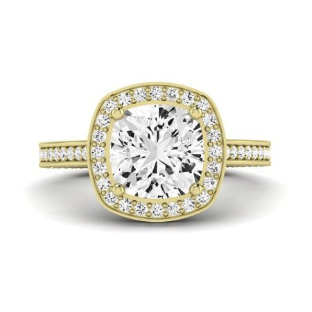 Buttercup Diamond Matching Band for Cushion Center (Band Only. Engagement Ring Not Included) - BeverlyDiamonds