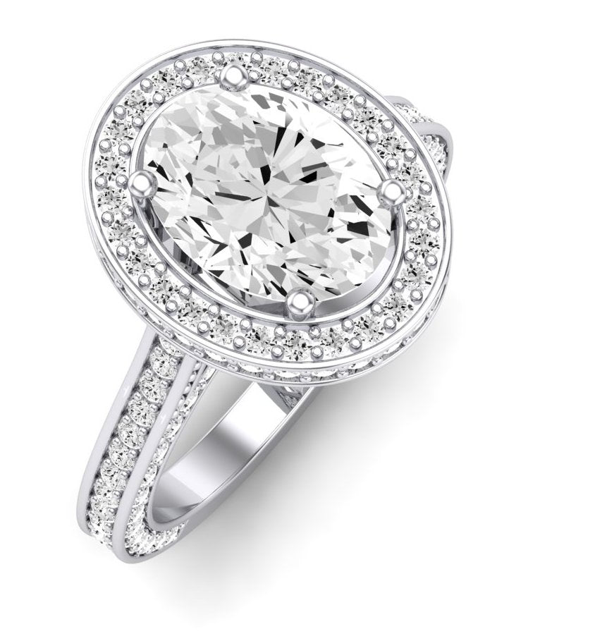 Buttercup - Oval Moissanite Engagement Ring - BeverlyDiamonds