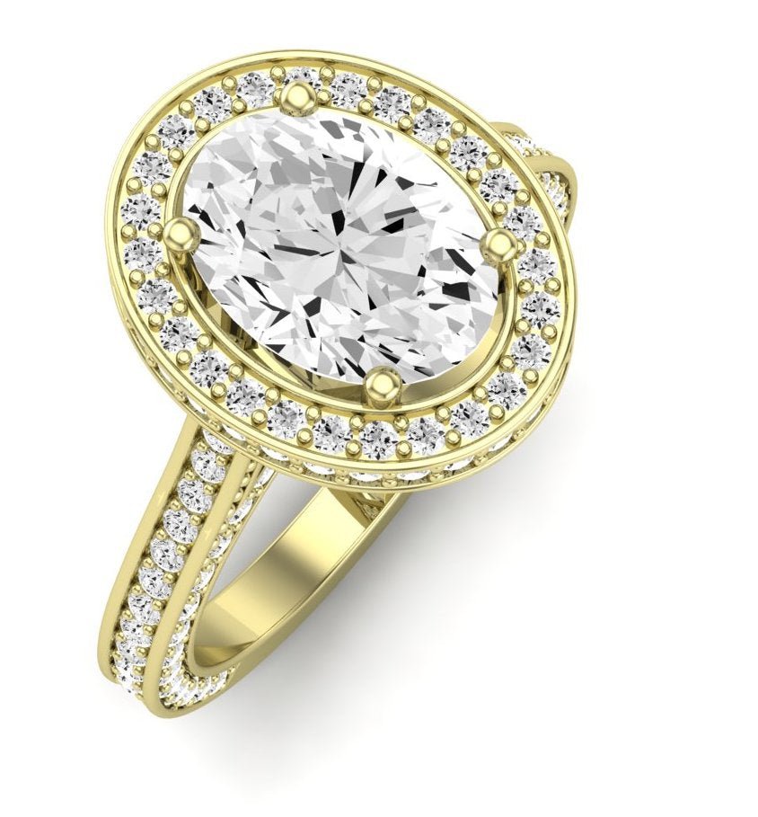 Buttercup - Oval Moissanite Engagement Ring - BeverlyDiamonds