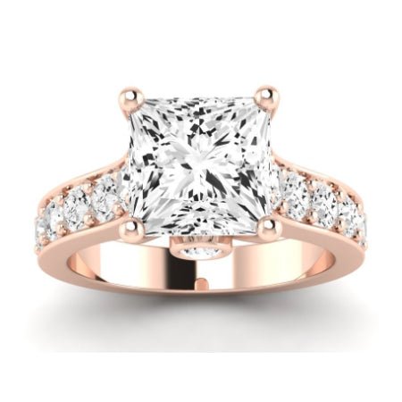 Calluna Diamond Matching Band Only (does Not Include Engagement Ring) For Ring With Princess Center rosegold