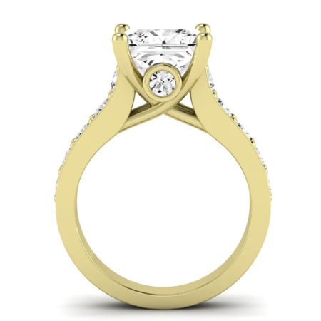 Calluna Diamond Matching Band Only (does Not Include Engagement Ring) For Ring With Princess Center yellowgold