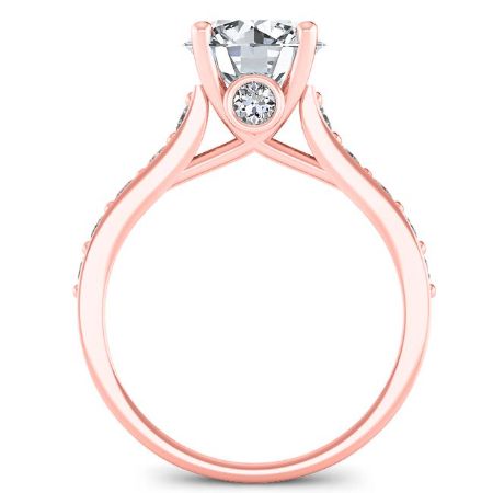 Calluna Round Moissanite Bridal Set rosegold