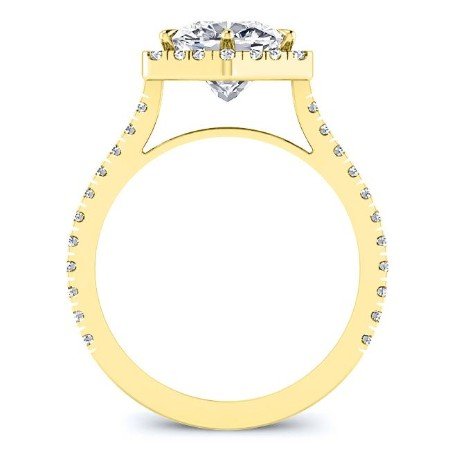 Cypress Cushion Diamond Engagement Ring (Lab Grown Igi Cert) yellowgold