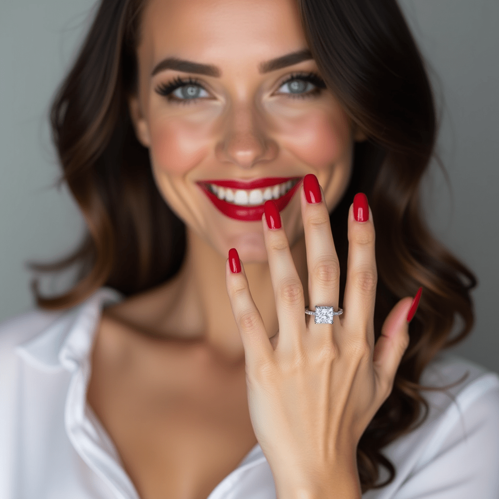 Dahlia - GIA Natural Cushion Diamond Engagement Ring