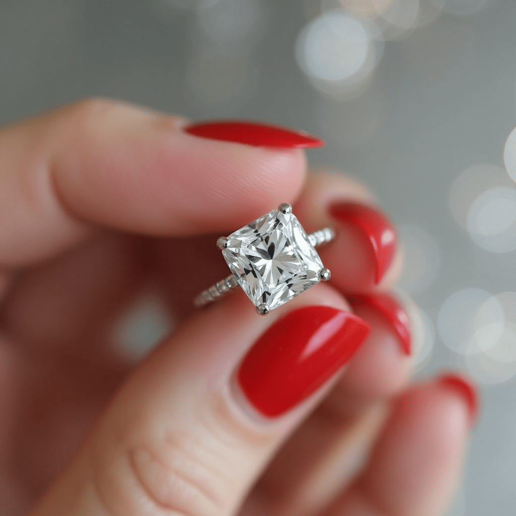 Dahlia - GIA Natural Cushion Diamond Engagement Ring