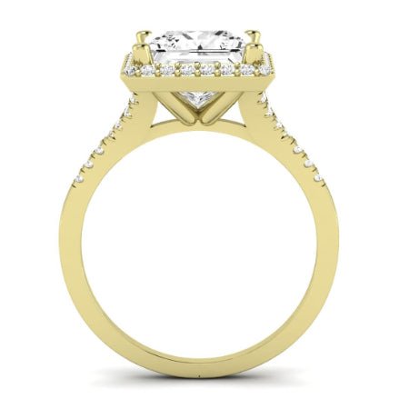 Desert Rose Diamond Matching Band Only (engagement Ring Not Included) For Ring With Princess Center yellowgold