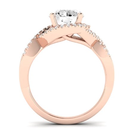Dianella Diamond Matching Band Only (does Not Include Engagement Ring) For Ring With Round Center rosegold