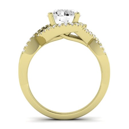 Dianella Diamond Matching Band Only (does Not Include Engagement Ring) For Ring With Round Center yellowgold