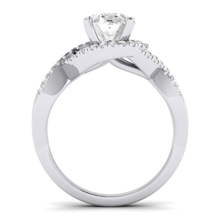 Dianella Oval Moissanite Bridal Set whitegold