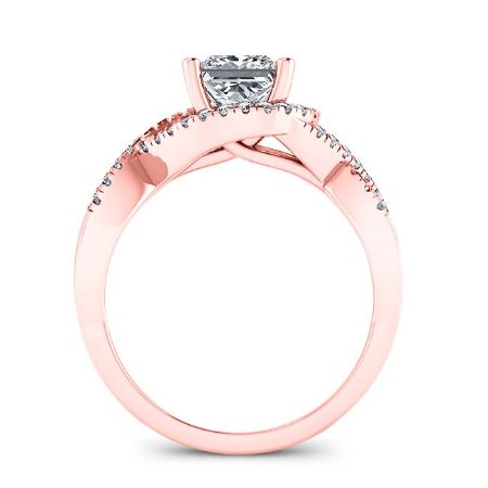 Dianella Princess Moissanite Bridal Set rosegold