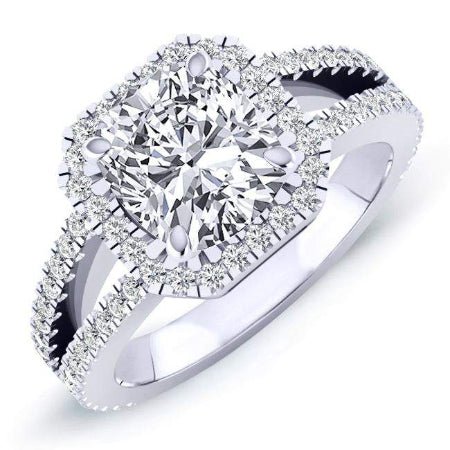 Freesia - Cushion Diamond Engagement Ring (Clarity Enhanced)