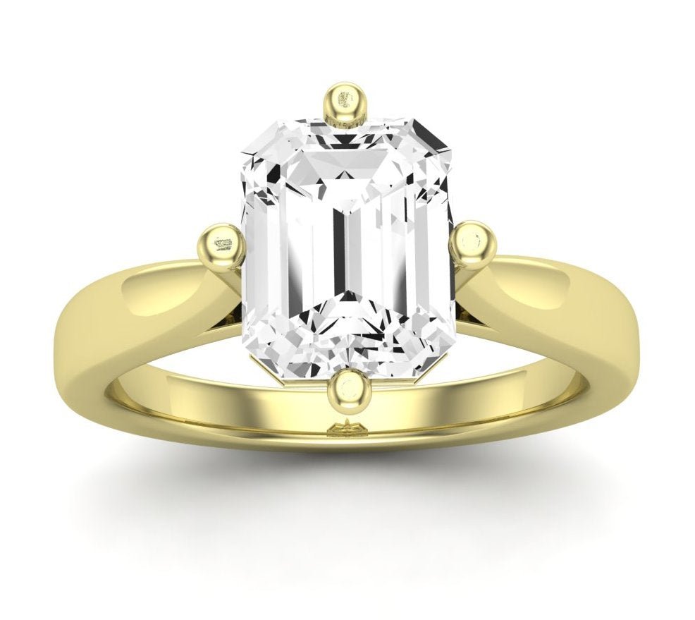 Gardenia - GIA Natural Emerald Diamond Engagement Ring