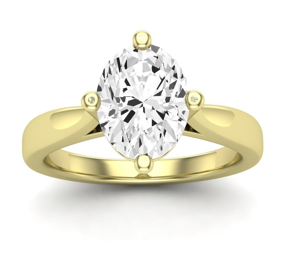 Gardenia - GIA Natural Oval Diamond Engagement Ring