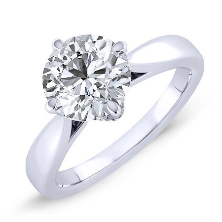 Gardenia Round Moissanite Bridal Set whitegold