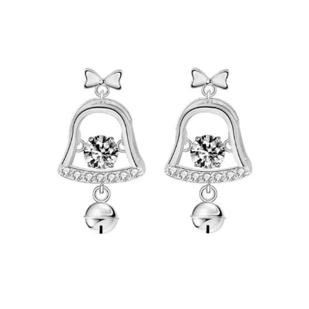 Gemma Round Moissanite Stud Earrings whitegold
