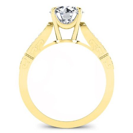 Heath Round Moissanite Bridal Set yellowgold