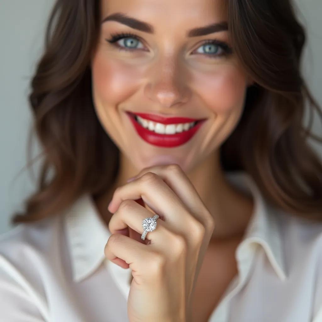 Iberis - Round Diamond Engagement Ring (Clarity Enhanced)