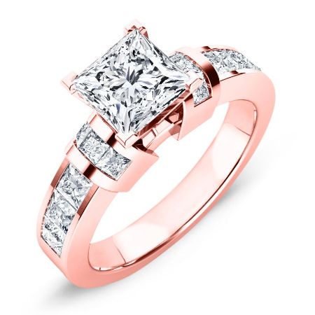Ivy Princess Moissanite Bridal Set rosegold