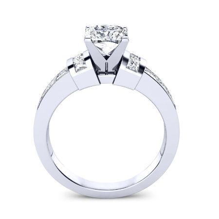 Ivy Princess Moissanite Bridal Set whitegold