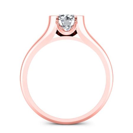 Jasmine Round Moissanite Bridal Set rosegold