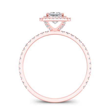 Juniper Princess Moissanite Bridal Set rosegold