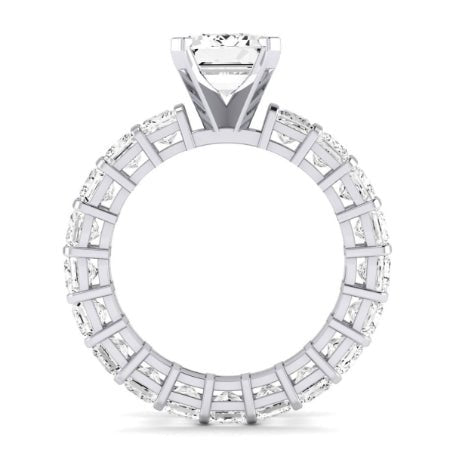 Kalina Emerald Moissanite Bridal Set whitegold