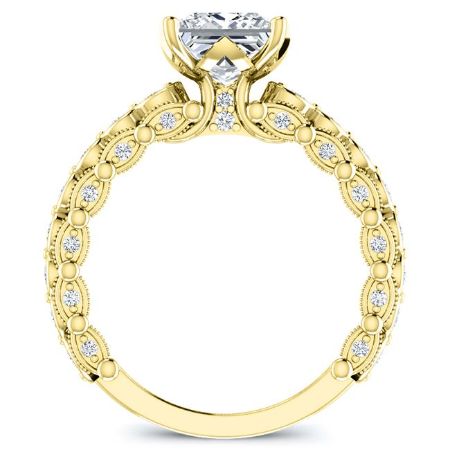 Kassia Princess Moissanite Bridal Set yellowgold