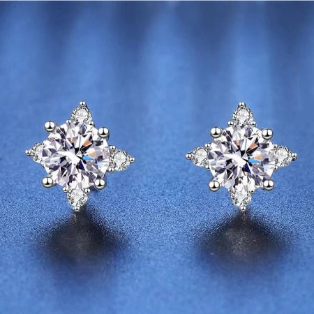 Khloe Diamond Earrings (Clarity Enhanced) whitegold