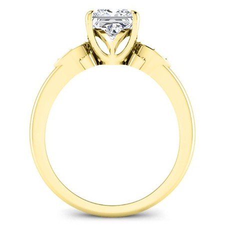 Lobelia Princess Moissanite Bridal Set yellowgold