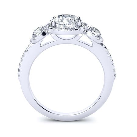 Lunaria Princess Moissanite Bridal Set whitegold
