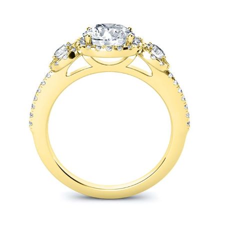 Lunaria Princess Moissanite Bridal Set yellowgold