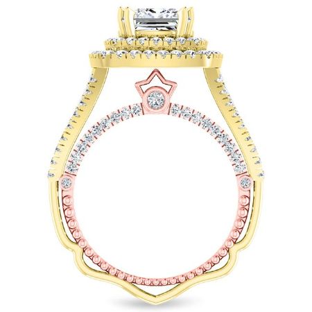 Lupin Princess Moissanite Bridal Set yellowgold