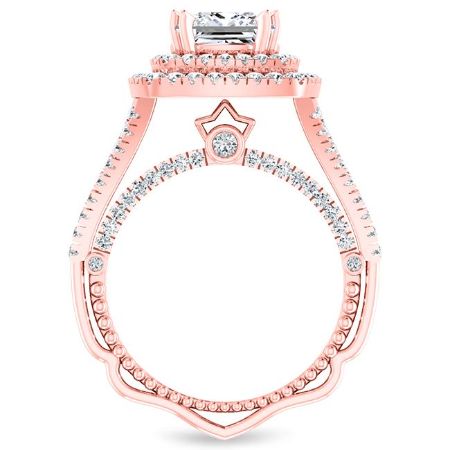 Lupin Princess Moissanite Bridal Set rosegold