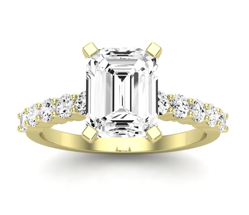 Magnolia - GIA Natural Emerald Diamond Engagement Ring