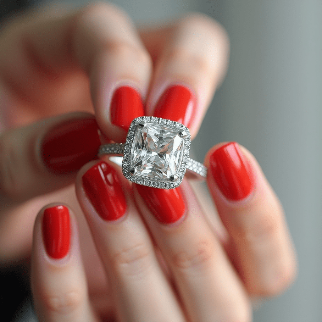 Mallow - Cushion Moissanite Engagement Ring