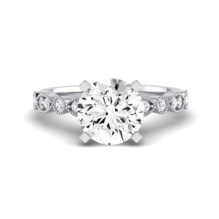 Marigold Diamond Matching Band Only (does Not Include Engagement Ring) For Ring With Round Center whitegold