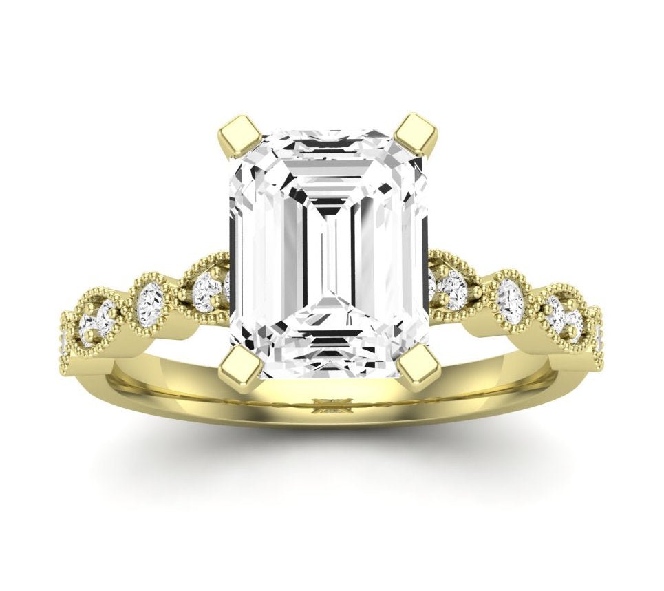 Marigold - GIA Natural Emerald Diamond Engagement Ring