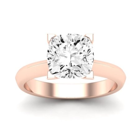 Senna Moissanite Matching Band Only (does Not Include Engagement Ring) For Ring With Cushion Center rosegold